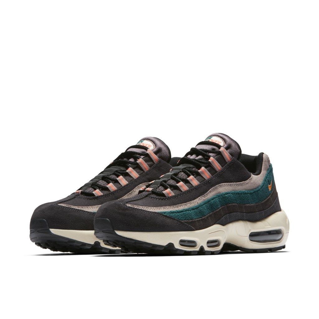 Nike Air Max 95 Grey Rainforest Bright Mango Oil Grey/Thunder Grey-Rainforest-Bright Mango (538416-018)