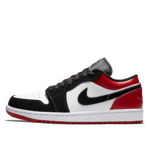 Jordan  1 Low Black Toe White/Black-Gym Red (553558-116)