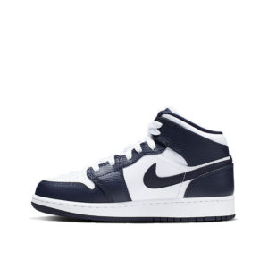 Air Jordan Nike AJ I 1 Mid Obsidian (GS) (2019) (554725-174)