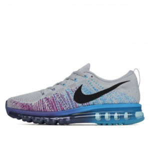 Nike Flyknit Air Max Purple Vivid Blue Wolf Grey/Black/Court Purple (620469-005)