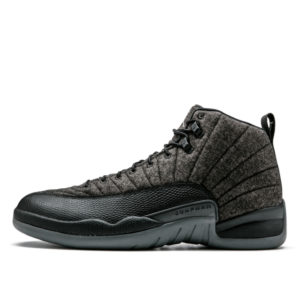 Jordan  12 Retro Wool (GS) Dark Grey/Metallic Silver-Black (852626-003)