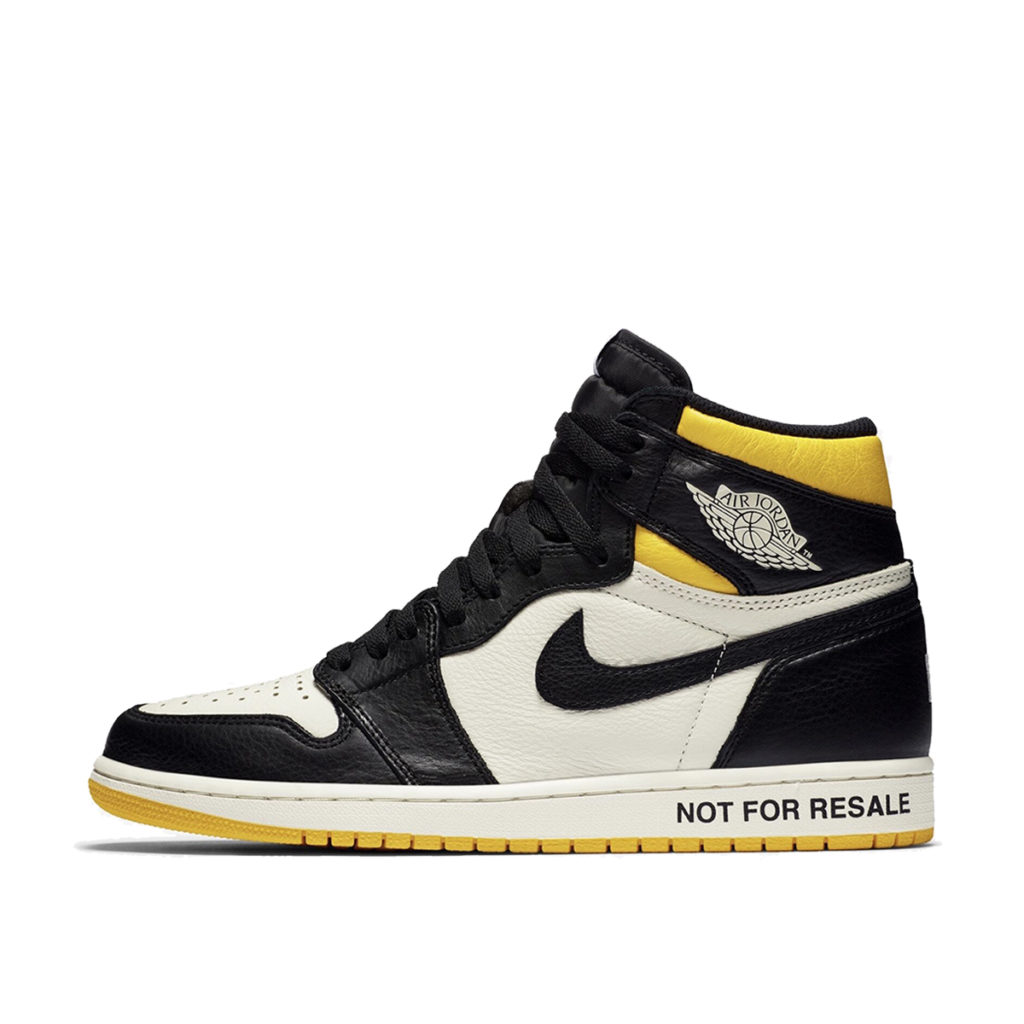 Jordan 1 Retro High “Not for Resale” Varsity Maize Sail/Black-Varsity Maize (861428-107)