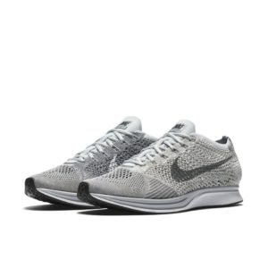 Nike  Flyknit Racer Pure Platinum Pure Platinum/Cool Grey-White-Neutral Olive (862713-002)