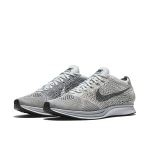 Nike Flyknit Racer Pure Platinum Pure Platinum/Cool Grey-White-Neutral Olive (862713-002)