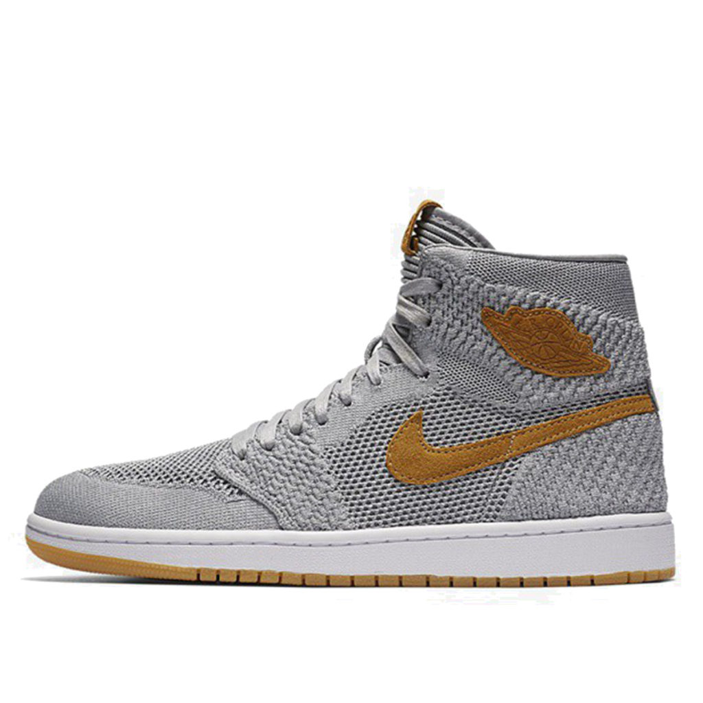 Air Jordan Nike AJ I 1 Retro High Flyknit Wolf Grey (2017) (919704-025)