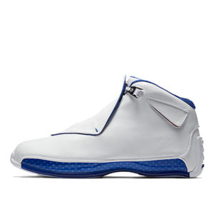 Jordan  18 Retro White Sport Royal White/Metallic Silver-Sport Royal (AA2494-106)