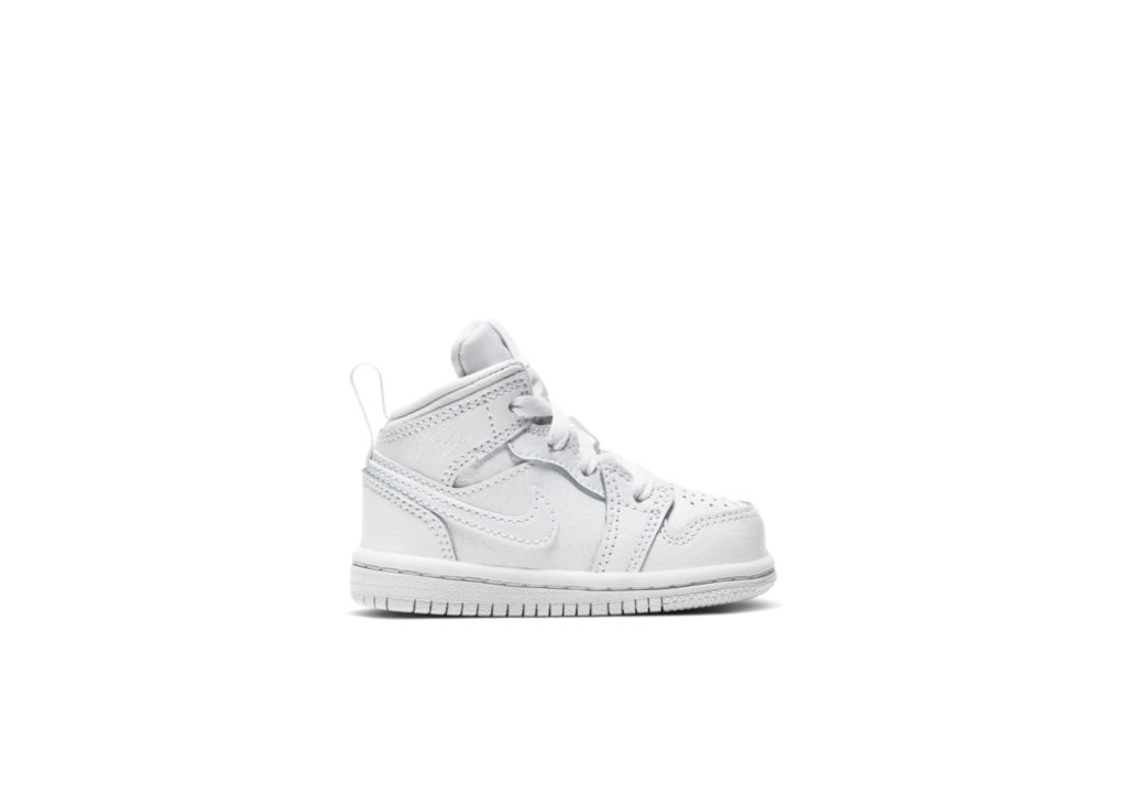 Jordan 1 Mid Triple White (TD) White/White/White (640735-126)