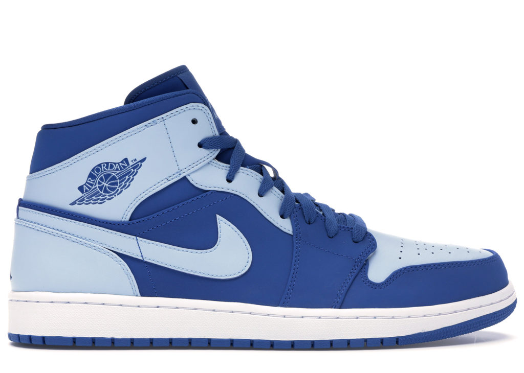 Jordan 1 Retro Mid Team Royal Ice Blue Team Royal/Ice Blue-White (554724- 400)
