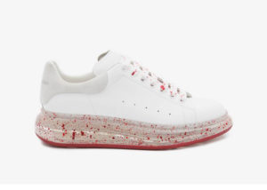 Alexander McQueen  Oversized White Splatter Red White/Red (625174WHYBB9175)