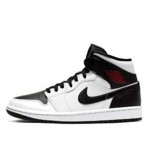 Jordan 1 Mid Reverse Black Toe (W) White/Gym Red-Black (BQ6472-101)