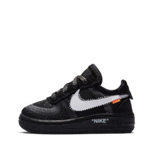 Nike x Off White Air Force 1 Low Black Kids (2018) (BV0853-001)