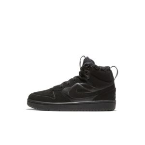 Nike Court Borough Mid 2 Younger Kids’ Boot Black (CQ4026-001)