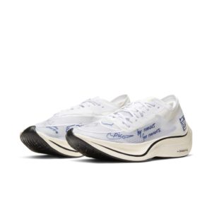 Nike  ZoomX VaporFly Next% Blue Ribbon Sports White/Team Royal-Orange Peel-White (CU4844-100)