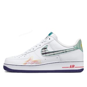 Nike  Air Force 1 Low Pregame Pack Music De’Aaron Fox and Brittney Griner White/Green-Purple (CW6015-100)
