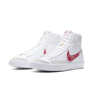 Nike  Blazer Mid 77 Sketch White Red Summit White/Gym Red-Sail (CW7580-100)