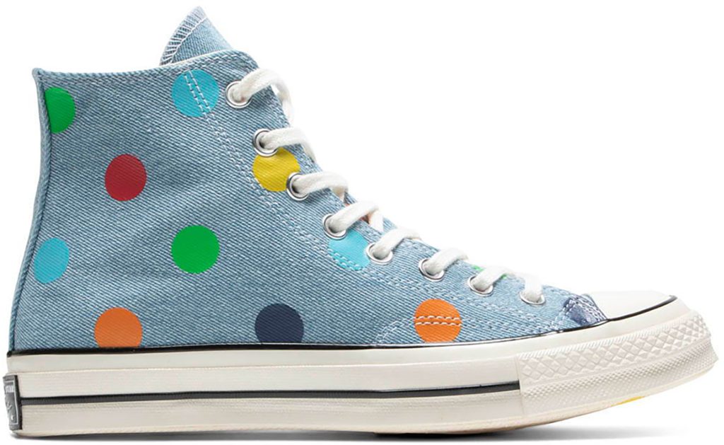 Converse Chuck Taylor All-Star 70s Hi Golf Wang Denim Polka Dots Blue/Egret-Black (170011C)