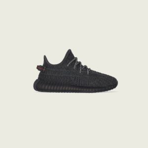 Adidas Yeezy Boost 350 V2 ‘Black’ (Kids / K Sizes) (2019) (FU9013)