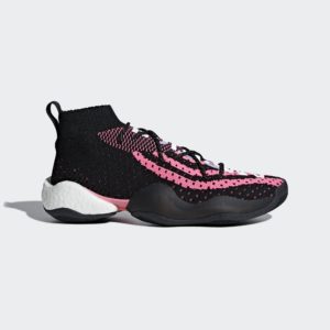 adidas Crazy BYW LVL X Pharrell Ambition Black Core Black/Footwear White/Solar Pink (G28182)