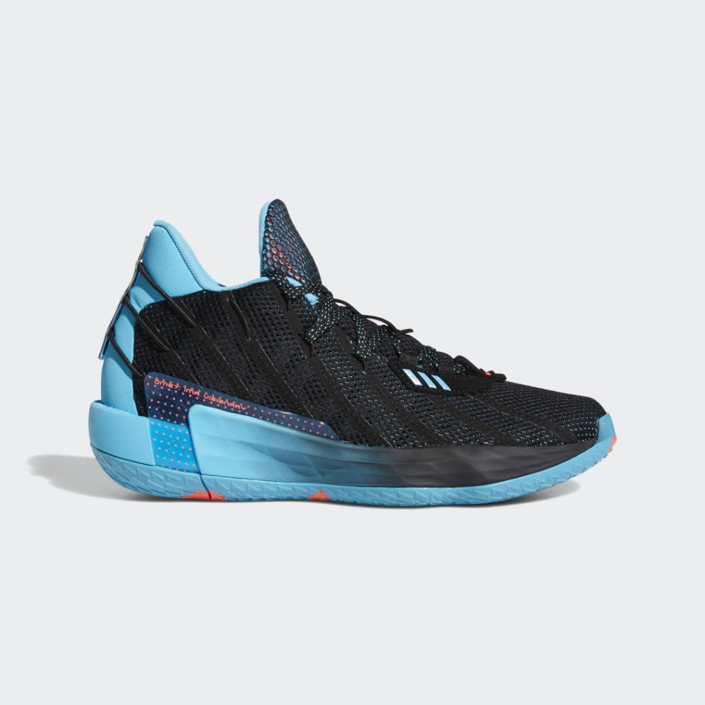 Adidas Dame 7 Core Black / Signal Pink / Signal Cyan (G57902)