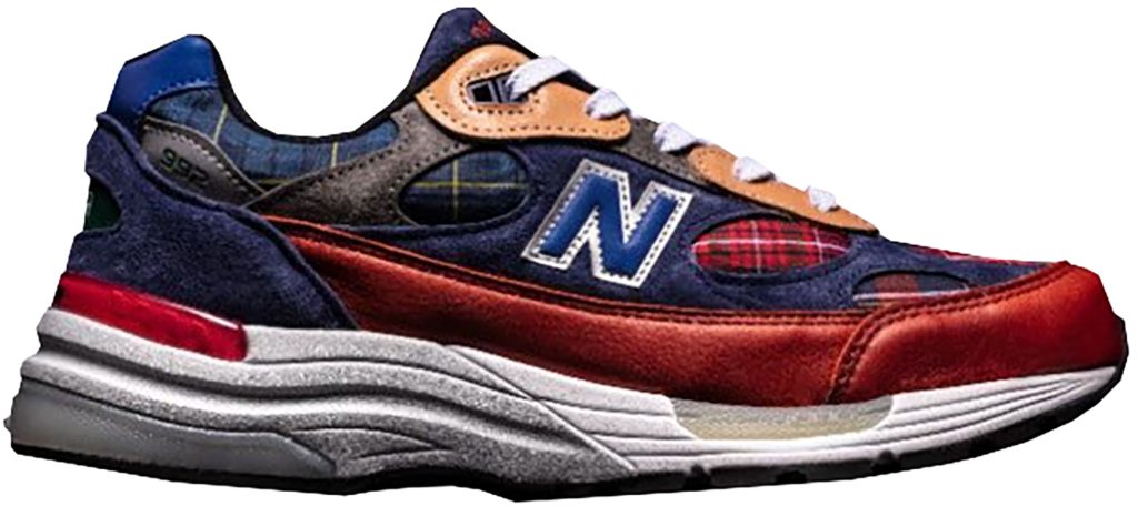 New Balance 992 Concepts Plaid Red/Blue (M992AD)
