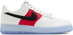 Nike Air Force 1 Low White Red Black (Icy Soles) White/Vast Grey-University Red-Black (CT2295-110)