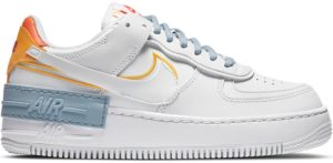 Nike  Air Force 1 Shadow Kindness Day 2020 (W) White/Light Armory Blue Heather-Laser Orange-Summit White (DC2199-100)
