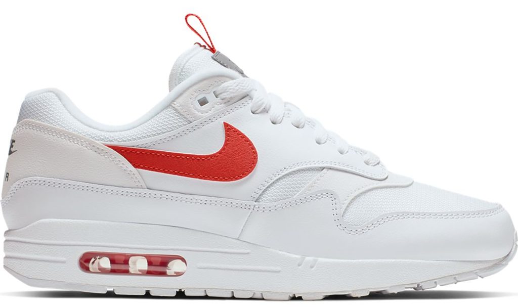 Nike Air Max 1 Tongue Tab White Team Orange White/Team Orange (CD1530-100)