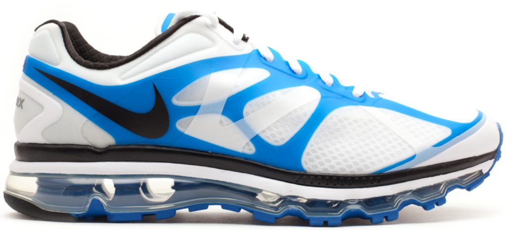 Nike Air Max 2012 White Black Blue Spark White/Black-Blue Spark (487982-104)