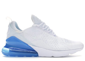 Nike  Air Max 270 White Pack (Photo Blue) White/White-Photo Blue (AH8050-105)