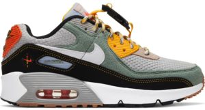 Nike Air Max 90 Buckle Spiral Sage (GS) Spiral Sage/Black-University Gold-White (DC2529-300)