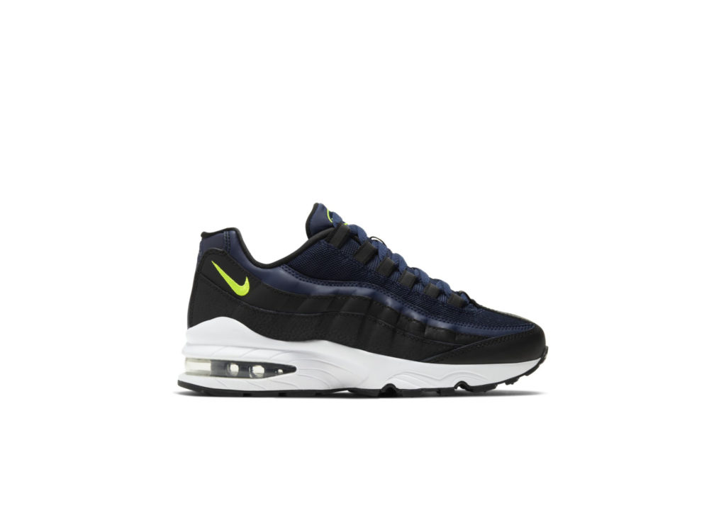 Nike Air Max 95 Black Midnight Navy (GS) Black/Midnight Navy/White (905348-037)