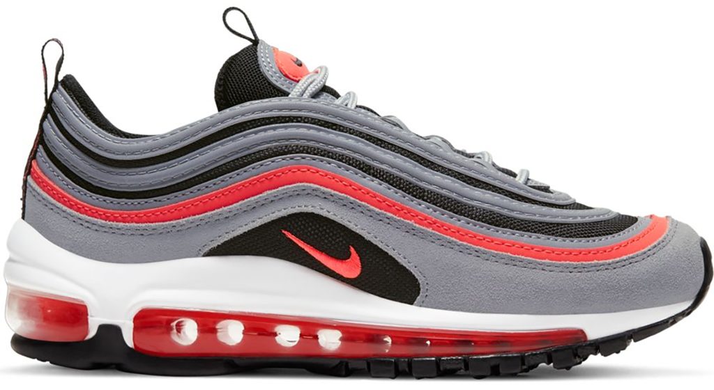 Nike Air Max 97 Wolf Grey Radiant Red (GS) Wolf Grey/Radiant Red-Black-White (921522-025)