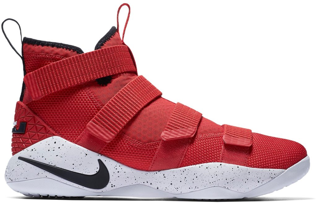 Nike LeBron Zoom Soldier 11 University Red White University Red/White-Total Crimson-Black (897644-601)