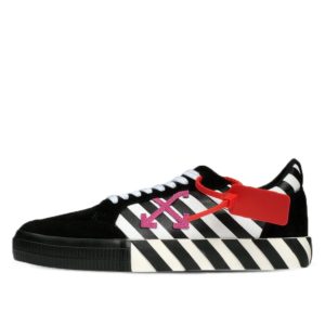 OFF-WHITE  Vulc Low Stripe Violet SS20 Black (OMIA085R20C210180129)