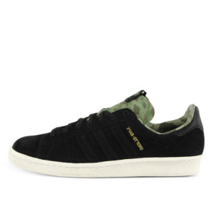 adidas  Campus 80s UNDFTD x Bape “Black” Black1/Black1/Chalk2 (Q34750)