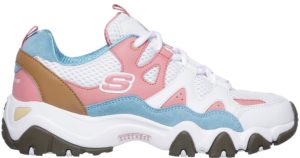 Sketchers D’Lites 2 One Piece Pink (W) White/Pink-Blue (12977 WPBL)