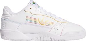 adidas Carerra Low Pride 2020 (W) Footwear White/Footwear White/Bright Cyan (FY9019)