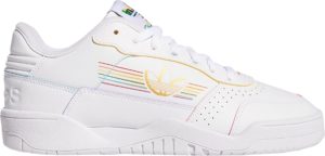 adidas  Carerra Low Pride 2020 (W) Footwear White/Footwear White/Bright Cyan (FY9019)