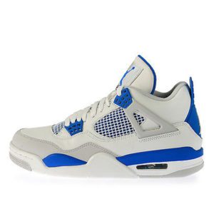 Jordan  4 Retro Military Blue (2012) White/Military Blue-Neutral Grey (308497-105)