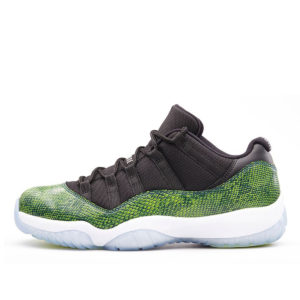 Air Jordan Nike AJ XI 11 Retro Low Green Snakeskin (528895-033)