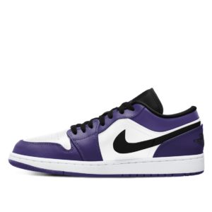 Jordan 1 Low Court Purple White Court Purple/Black-White (553558-500)