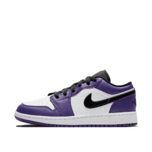 Jordan 1 Low Court Purple White (GS) Court Purple/Black-White (553560-500)