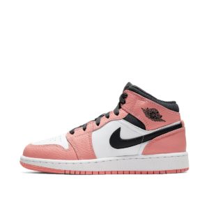 Air Jordan 1 Mid Pink Quartz (GS) (2020) (555112-603)