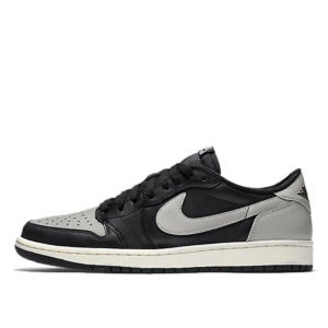 Jordan 1 Retro Low Black Grey (2015) Black/Medium Grey-Sail (705329-003)