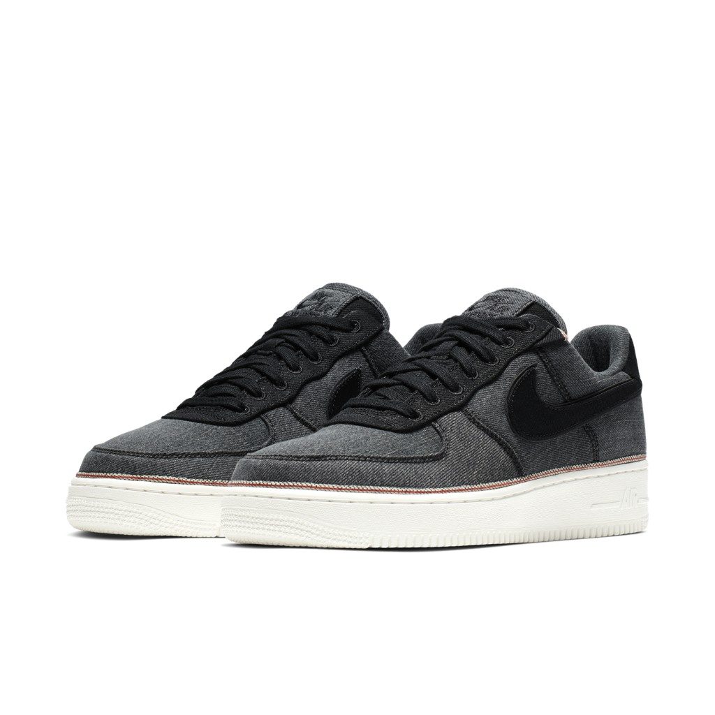 Nike x 3×1 Air Force AF 1 ‘Black Denim’ (2019) (905345-006)