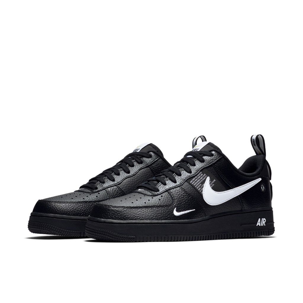 Nike Air Force 1 Low Utility Black White Black/White-Black-Tour Yellow (AJ7747-001)