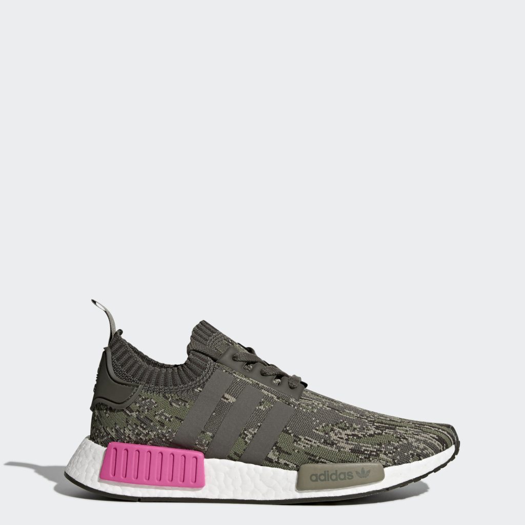 adidas NMD R1 Utility Grey Utility Grey/Utility Grey/Shock Pink (BZ0222)