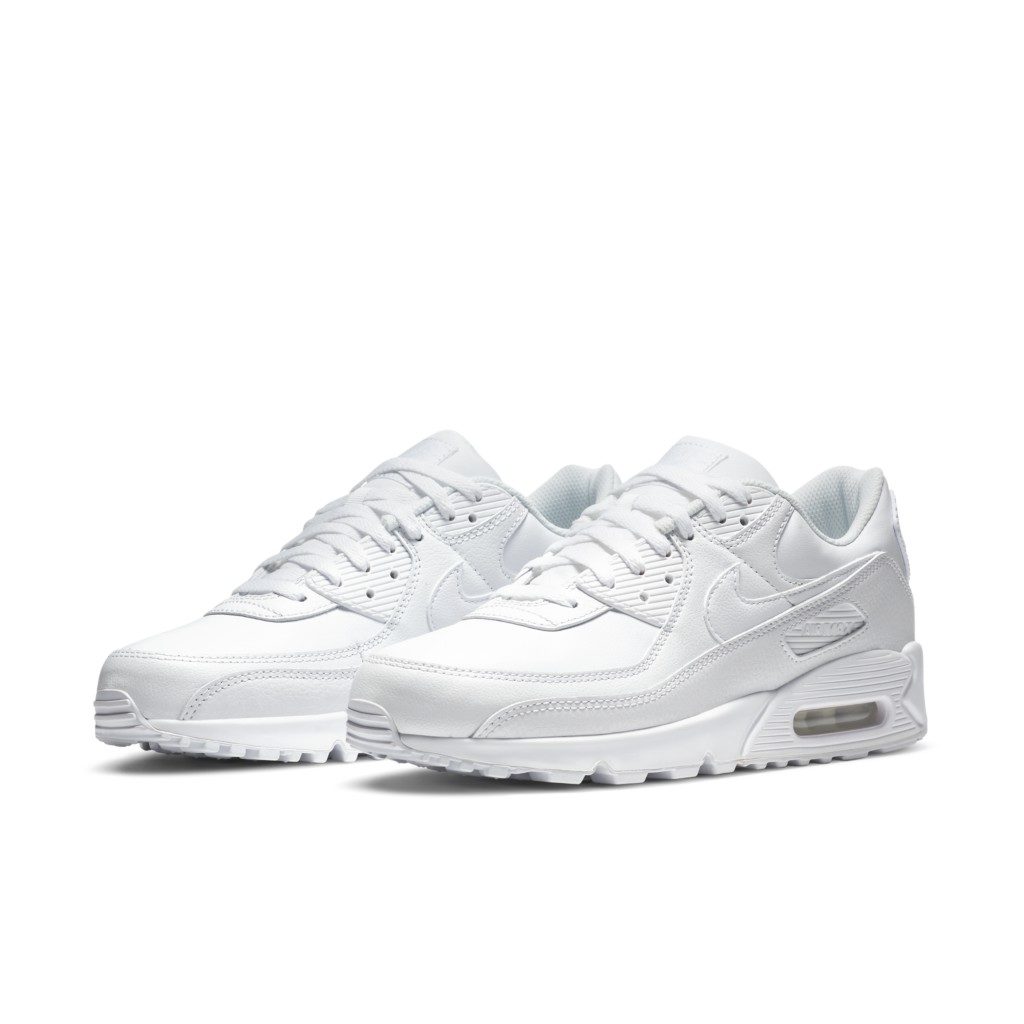Nike Air Max 90 Leather Triple White (2020) White/White-White (CZ5594-100)
