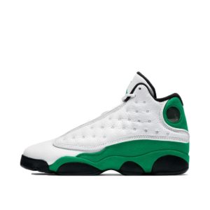 Jordan  13 Retro White Lucky Green (GS) White/White-Lucky Green-Black (DB6536-113)