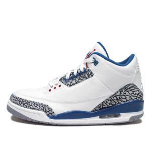 Jordan  3 Retro True Blue (2001) White/Cement Grey-True Blue (136064-141)